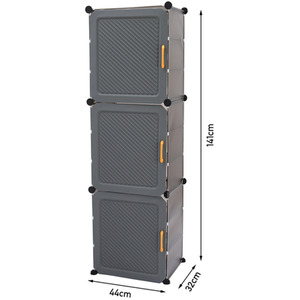 Livingandhome Multi-Tier Foldable Shoe Cabinet