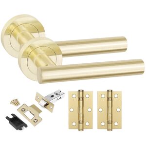 T-Bar Door Handle On Round Rose Internal Set
