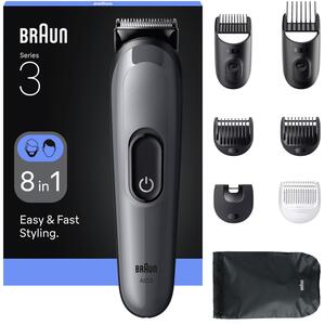 Braun All-in-One Series 3, AIO3540, 8in1 Grooming Kit - Grey