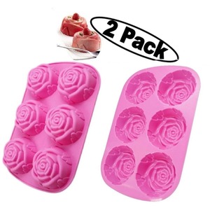 Romantic Rose Shape Silicone Chocolate Moulds