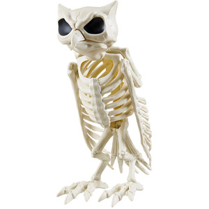 Lifeideas Halloween Owl Skeleton Decoration