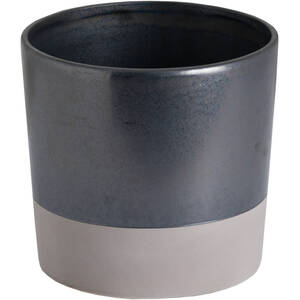 Contemporary Metallic Ceramic Planter Large Size
