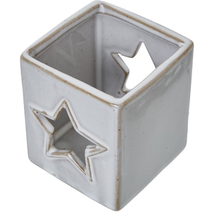 Star Cut-Out Square Tealight Holder