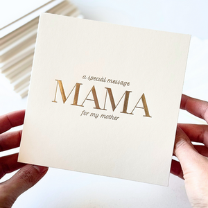 Luxury Special Message Card  Mama Mother