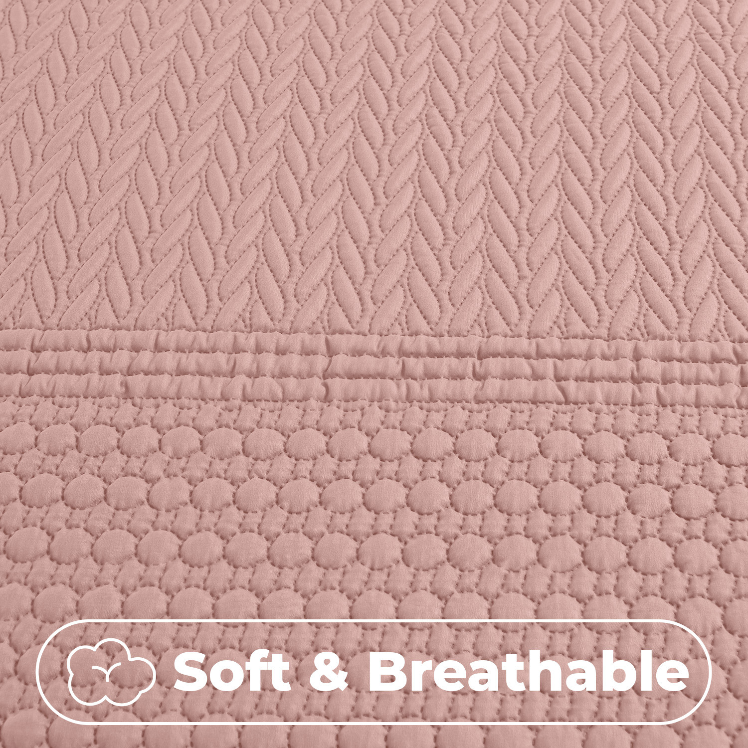 3d Embossed Allover Pattern Duvet Set - Pink Superking