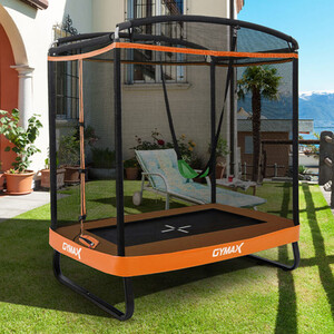 Costway 7FT Kids Trampoline with Swing Bounce Outdoor Trampoline