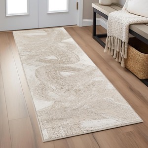 Elysium Modern Abstract Living Room Area Rug Metallic Sheen