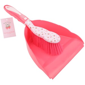 Berry Sweet Dustpan and Brush - Pink