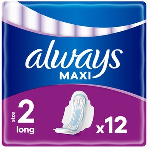 Pack of 12 Always Maxi Sanitary Pads with Wings