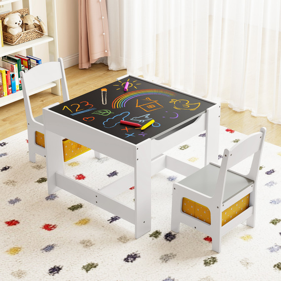 Toddler Desk with 2 Chairs