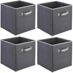 Foldable Storage Cubes with Handle Set of 4 Toys Clothes Organiser