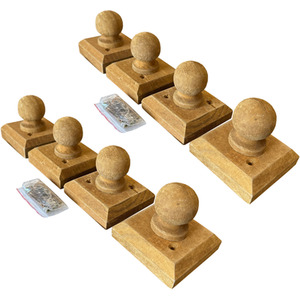Wooden Fence Post Finial Ball Caps