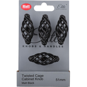 Pack of 4 Twisted Cage Cabinet Knobs