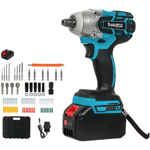 21V Brushless Impact Wrench Drill 12 Inch Rattle Gun 4.0Ah Battery Kit