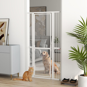 PawHut 180cm Extra Tall Cat Gate with Narrow Gap for Doorways Kitchen