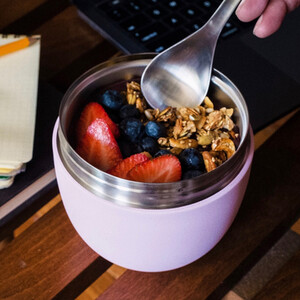 Swell Pink Topaz Eats 2-in-1 Food Bowl
