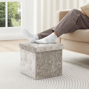 Contemporary Practical Luxury Crushed Velvet Storage Boxes