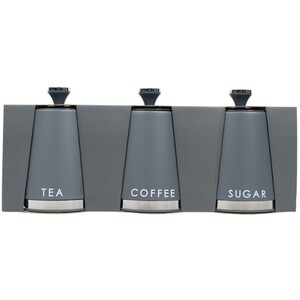 Set of 3 Canisters with Handle
