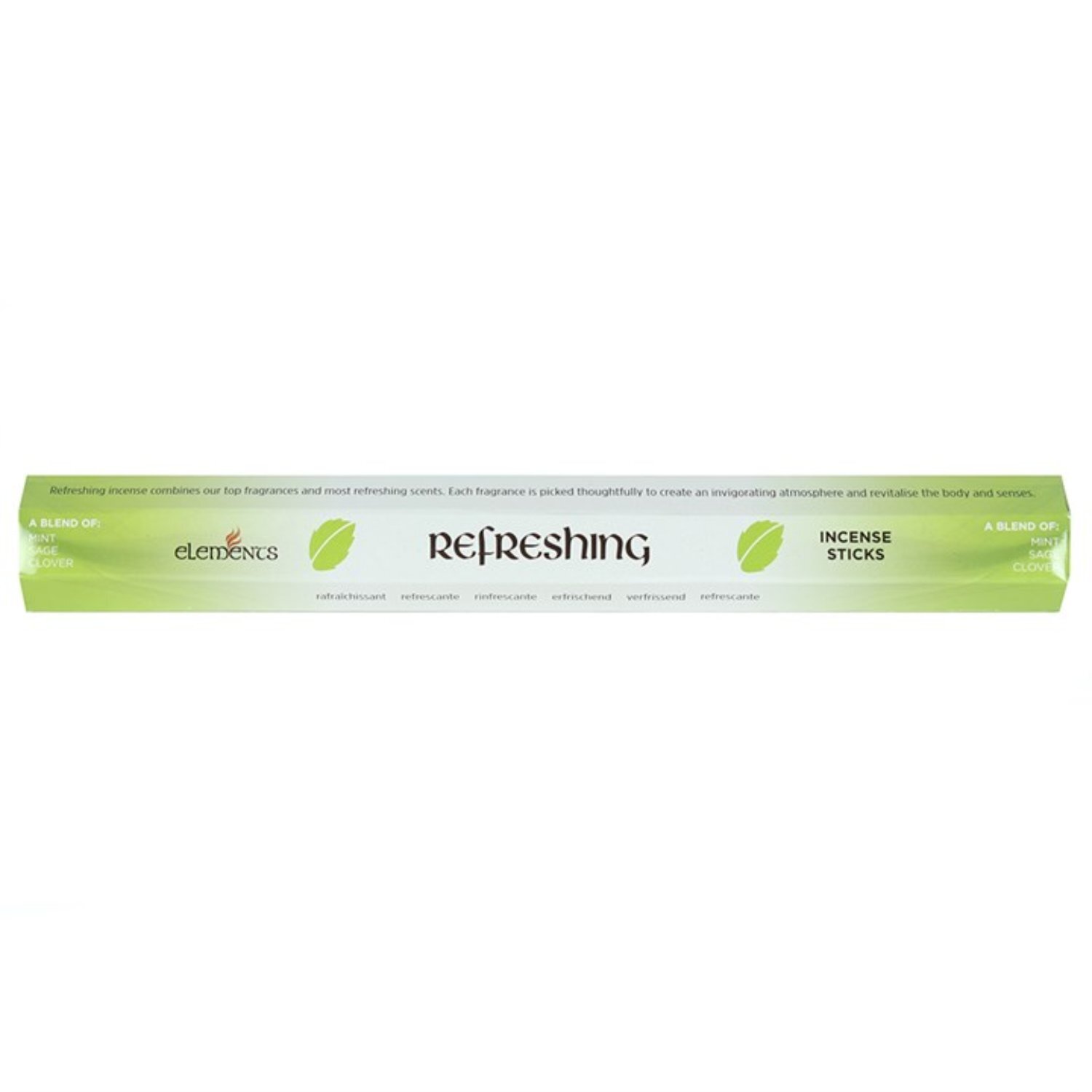 Refreshing Incense Sticks Pack Mint Sage Clove Fragrance - Green