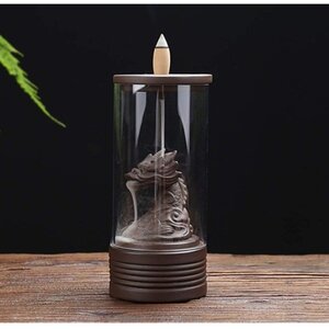 Dragon Waterfall Backflow Incense Burner Cascading Smoke Decor