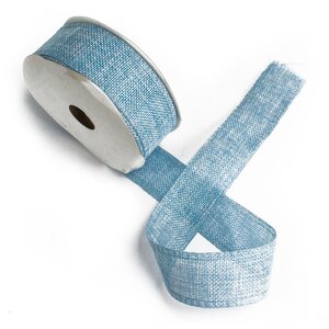 Baby Blue Natural Texture Ribbon for Gift Wrap Decor