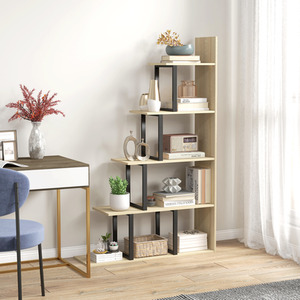 HOMCOM 5-Tier Ladder Shelf Display Plant Stand Home Office Ladder