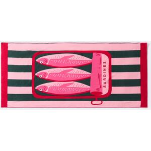 OHS Sardine Striped Beach Towel