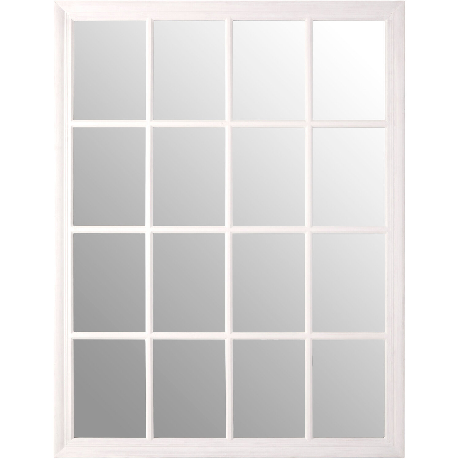 Marcia Hammered Gold Wall Mirror - White