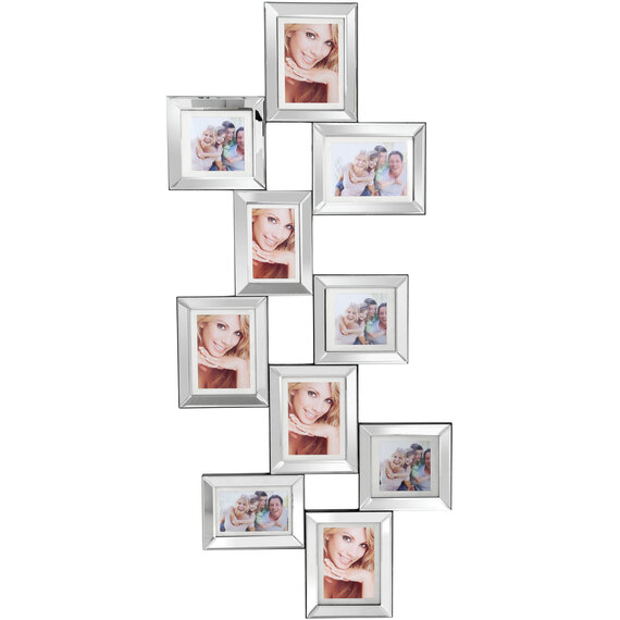 Opulence 10 Mirrored Multi Photo Frame