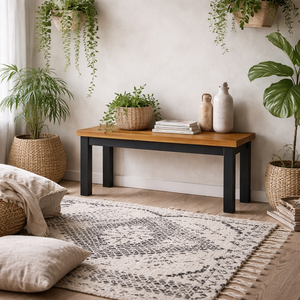 Dundalk Bench Oiled Seat with Frame