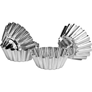 Diva Tinplate Set Of Four Round Cake Moulds