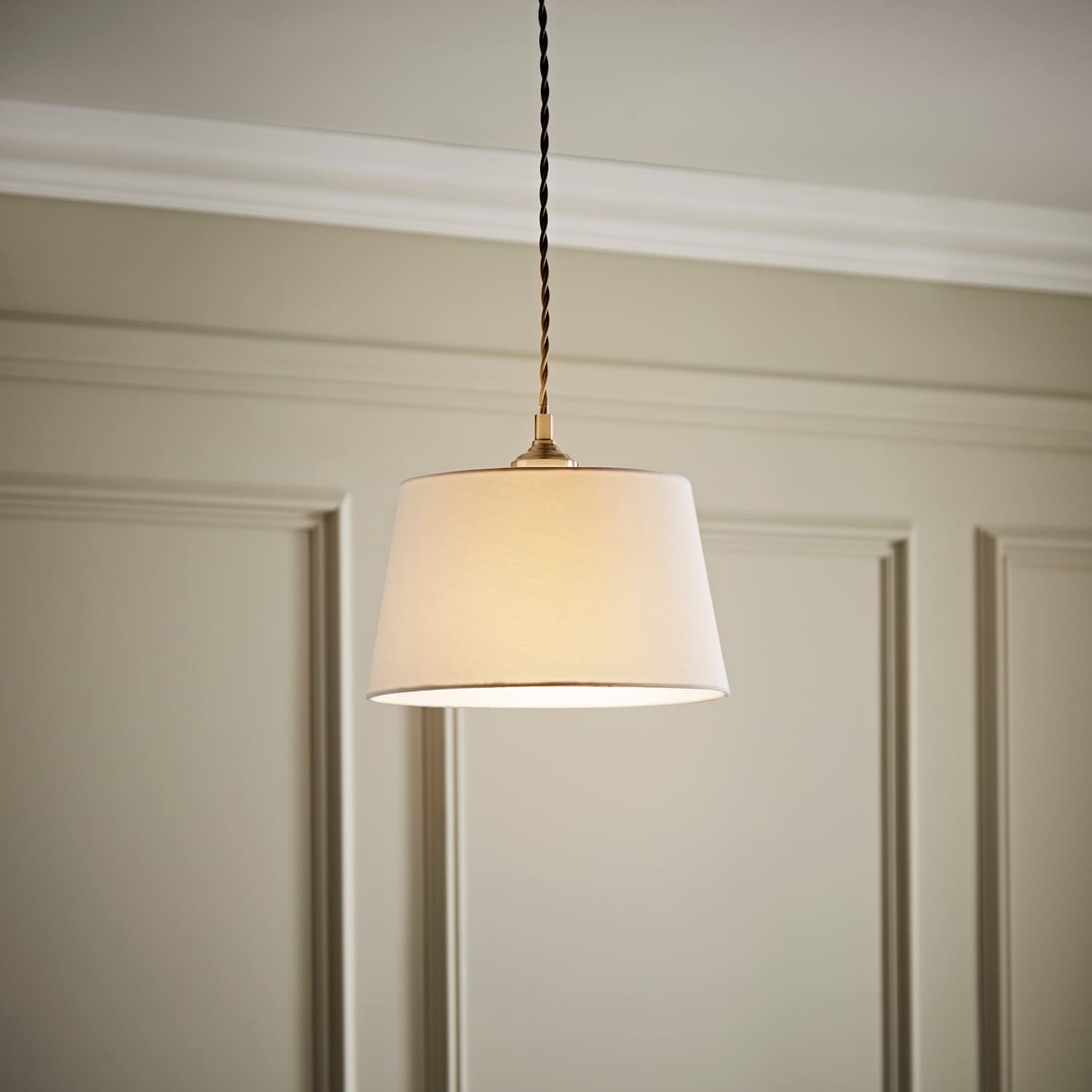 Valuelights Aspen Small Tapered Ceiling Lamp Shade - White
