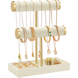 SONGMICS 3 Tiers Jewellery Stand with Tray