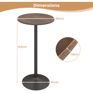 Adjustable Round Bistro Table