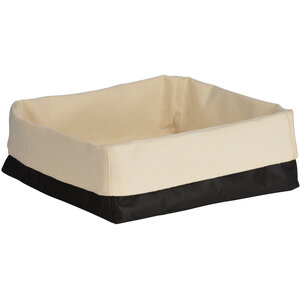 Black And Cream Folded Design Bread Basket