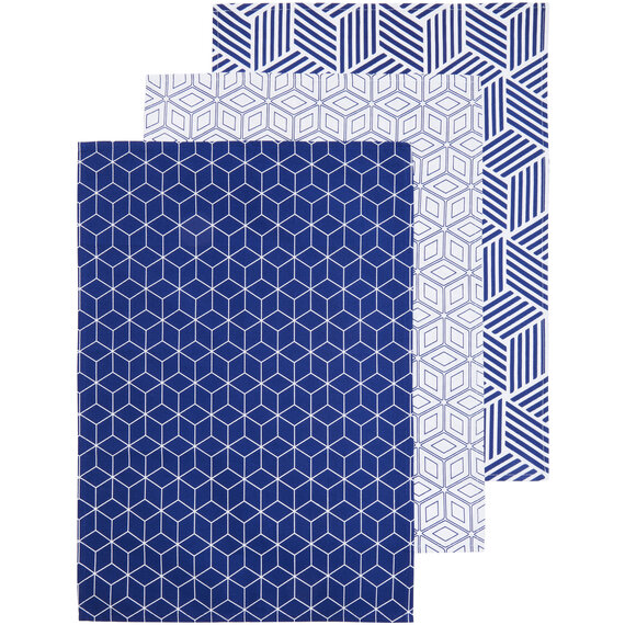 Modern Retro Set of 3 Tea Towels