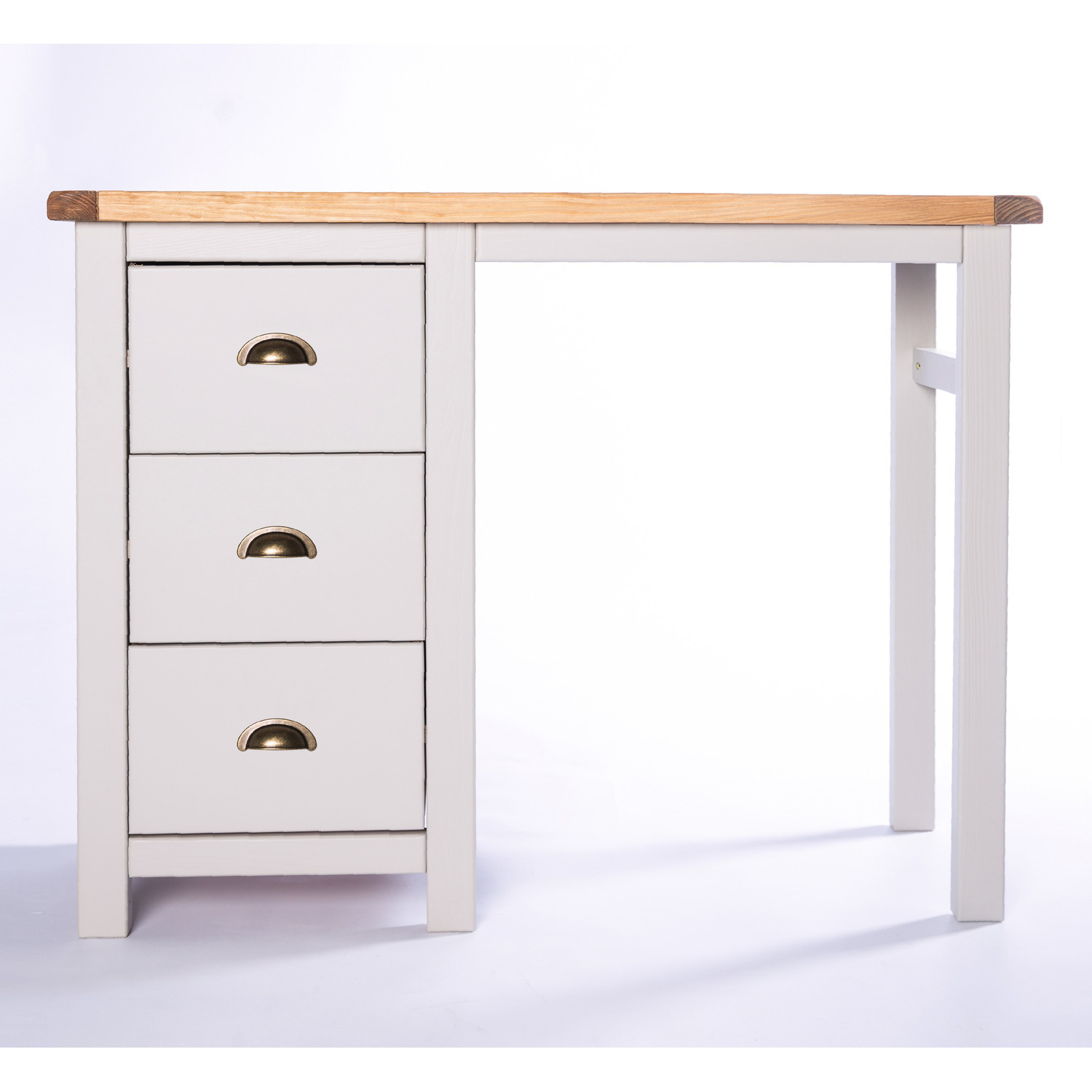 Cabinet Bits Argenta 3 Drawer Dressing Table - Grey