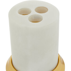 Mako White Marble Toothbrush Holder