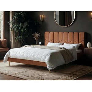 Isabela Fabric Bed Light Orange