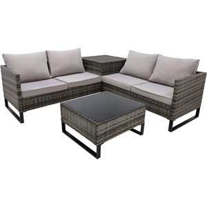 Alivio 4-Piece Rattan Garden Furniture Set