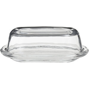 Olivia Clear Glass Butter Dish