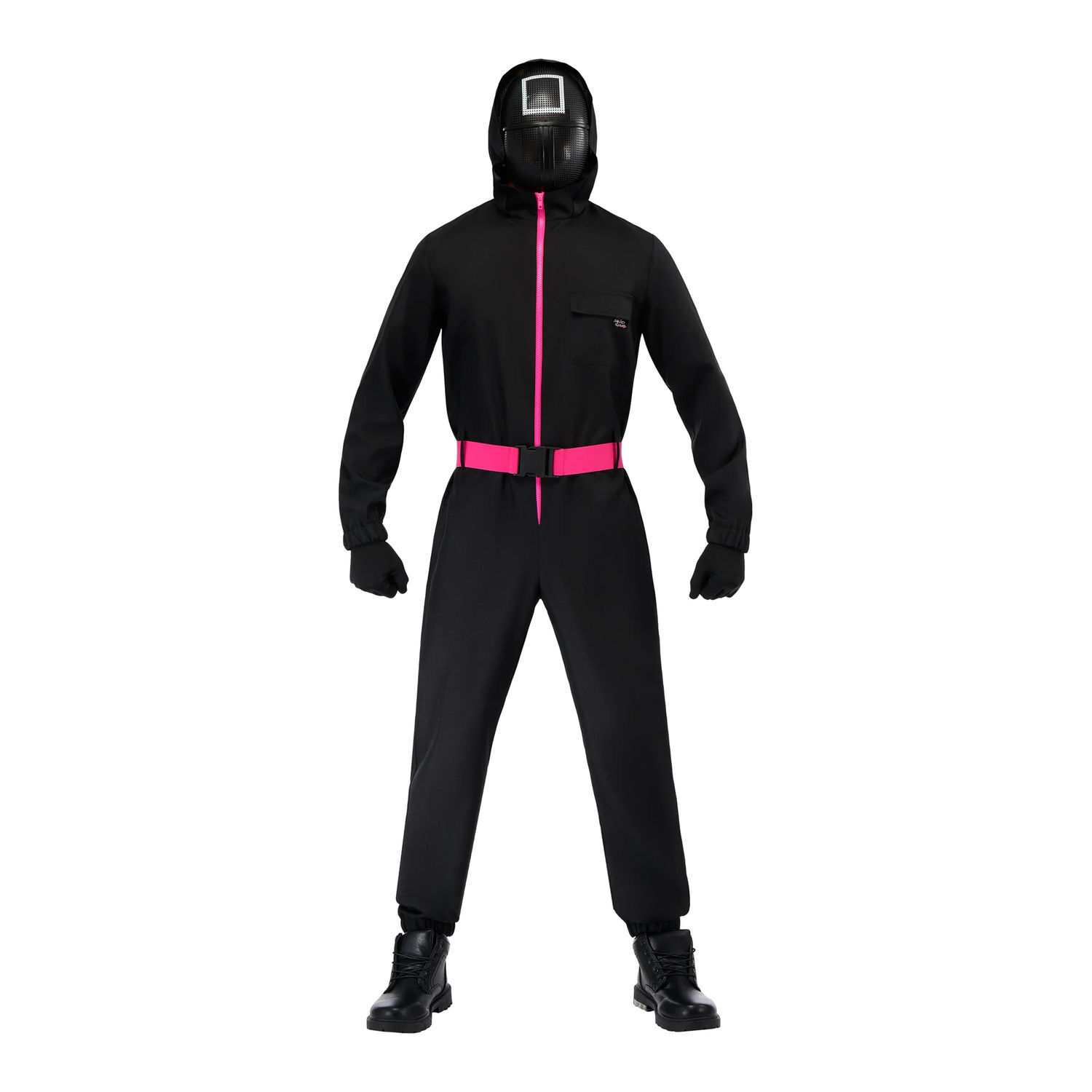 Squid Game Unisex Adult Deluxe Supervisor Costume Set - Black / S