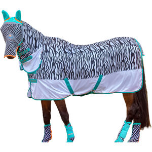 Tempest Original Zeb-Tek Combo Neck Zebra Print Horse Fly Rug