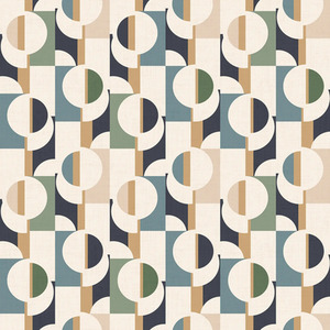 Abstract Circles Wallpaper in Cool Tones