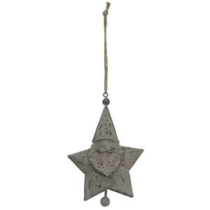 Hill Interiors Rustic Santa Christmas Hanging Decoration