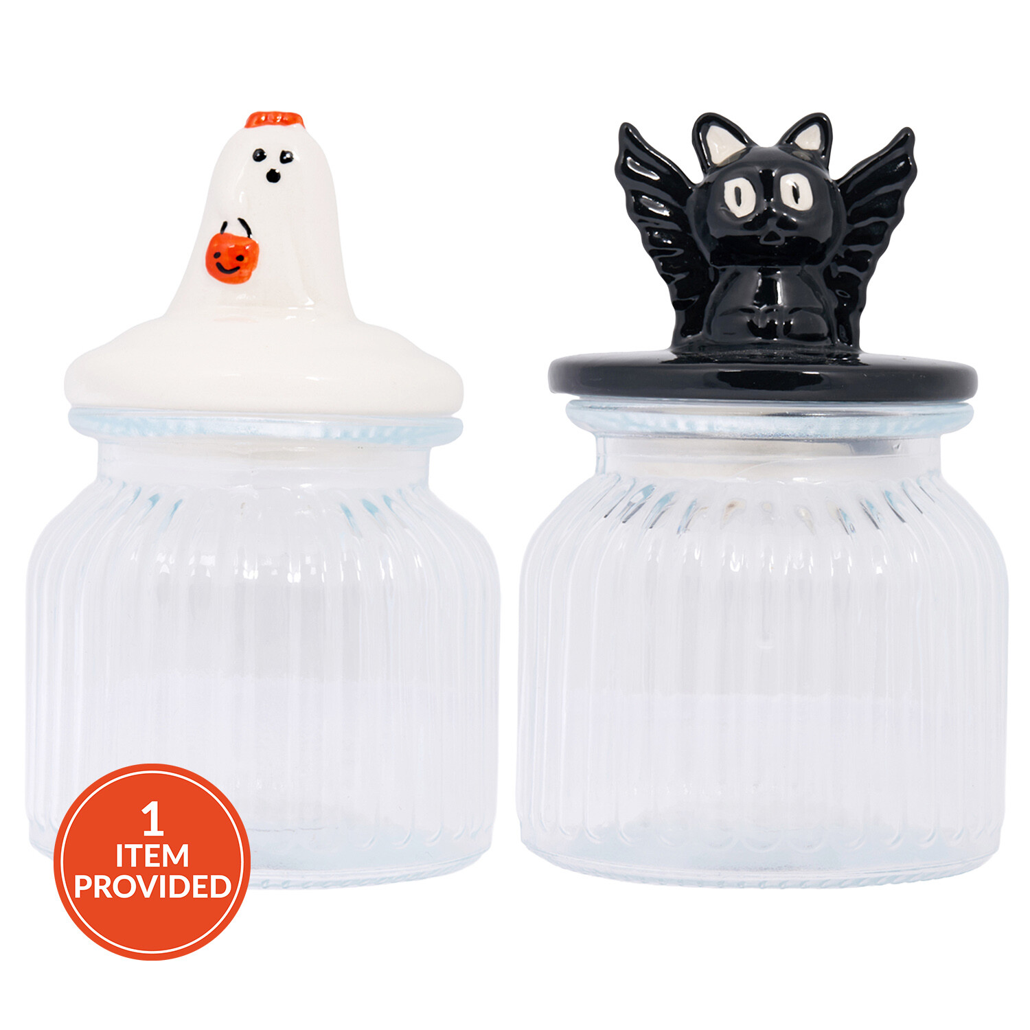 Glass Storage Jar with Ceramic Lid