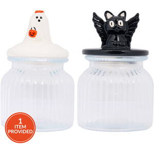 Glass Storage Jar with Ceramic Lid