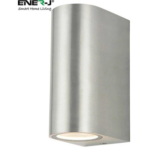Up-Down GU10 Fitting Wall Light Silver Housing