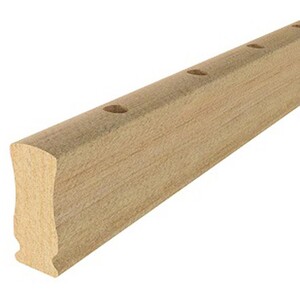 Cheshire Mouldings Iron Balustrade Kit Pre-drilled Rail (T) 36mm (W) 84mm (L) 1.8m - Pack of 2