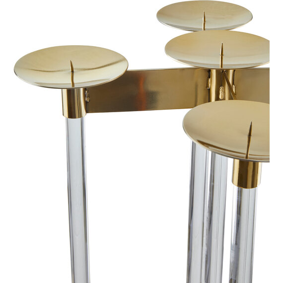 Lucita Gold Finish Candelabra.